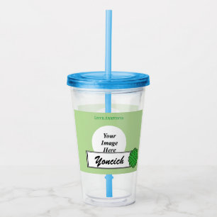 Grönt Flower Ribbon av Kenneth Yoncich Take Away Mugg