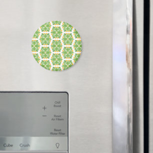 Grönt Flowers, Mönster till blommor, Blommönster Magnet