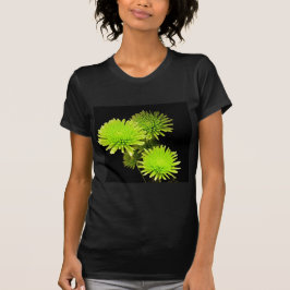 Grönt Flowers T-shirt