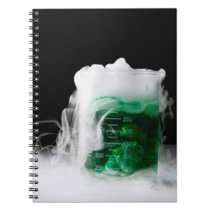 Grönt Fluid Beaker Gas Anteckningsbok