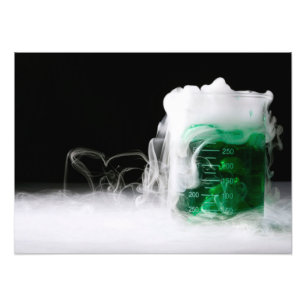 Grönt Fluid Beaker Gas Fototryck