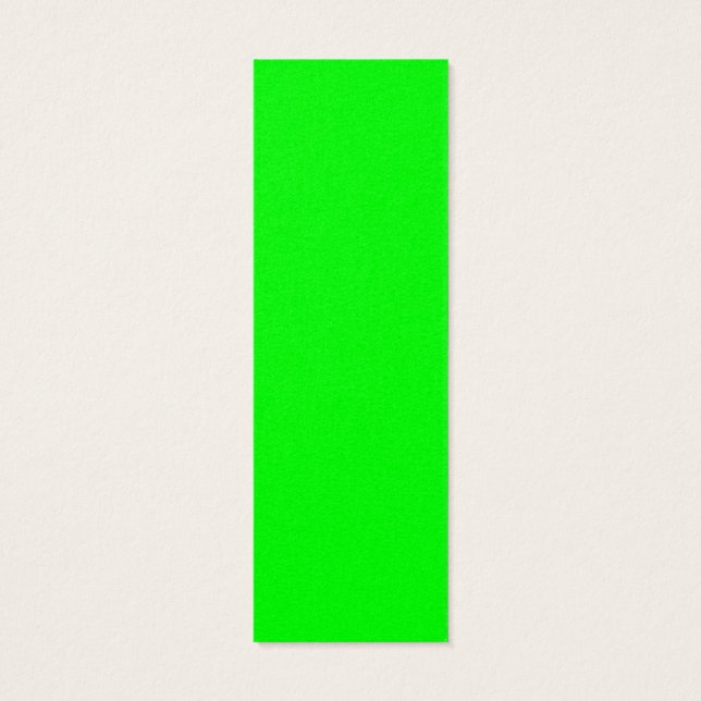 Grönt Fluo Neon Färg anpassar det här! Litet Visitkort (Baksidan)