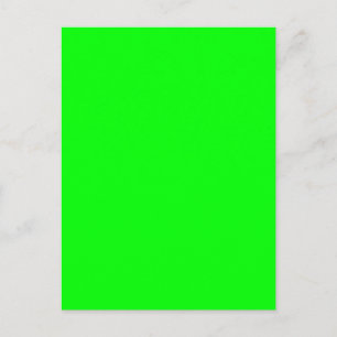 Grönt Fluo Neon Färg anpassar det här! Vykort