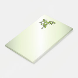 Grönt flygande drake post-it block