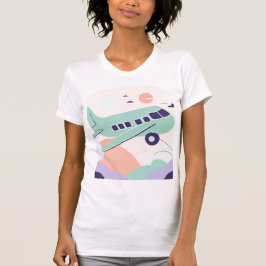 Grönt Flygplanets AI-del T Shirt