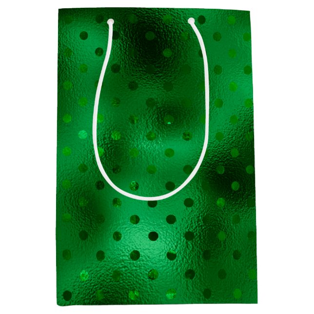 Grönt Foil Polka Dot (Framsidan)