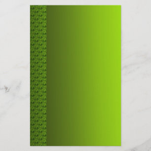 Grönt Foliage Brevpapper