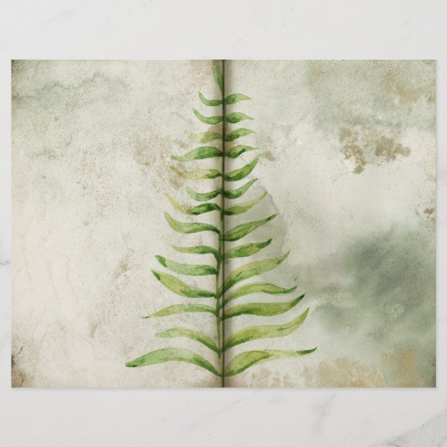 Grönt Foliage Gardeners Journal Page (Framsida)