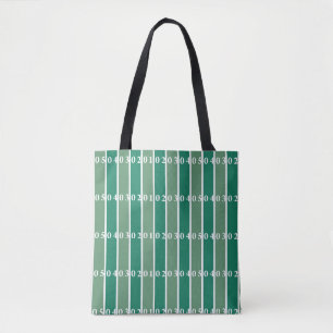 Grönt Football Fält Tote Bag Tygkasse