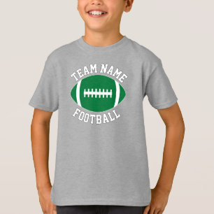 Grönt Football Team Namn, Player och Number Sports T Shirt
