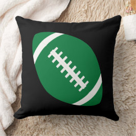 Grönt Football Team Player Boys Sports Bedroom Kudde