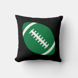 Grönt Football Team Player Boys Sports Bedroom Kudde