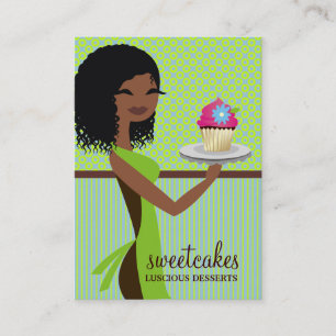 Grönt för 311 muffinCutie blått Visitkort