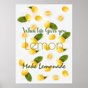 Grönt FÖR ANPASSAD LEMON-Offert-GULT Poster