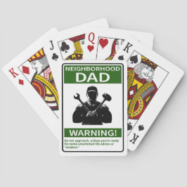 Grönt för Anpassade-grannskap Pappa Casinokort