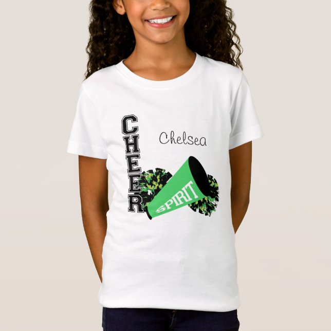 Grönt för Anpassadet Cheerwriter T-shirt (Framsida)