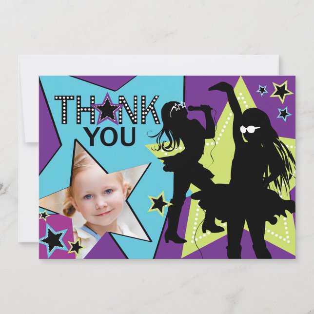 Grönt för Aqua för tack för Kort (Framsida)