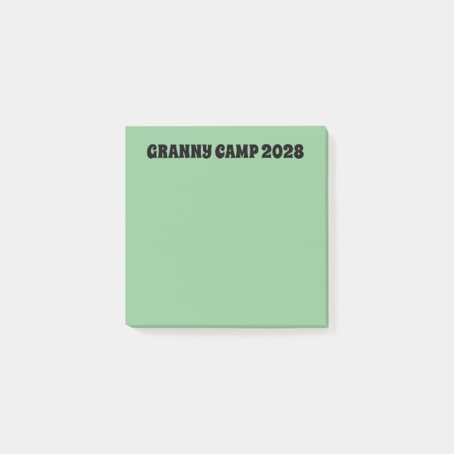 Grönt för återförvisning av videokamera post-it block (Framsida)