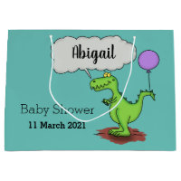 Grönt för att andas lustig drake tecknad