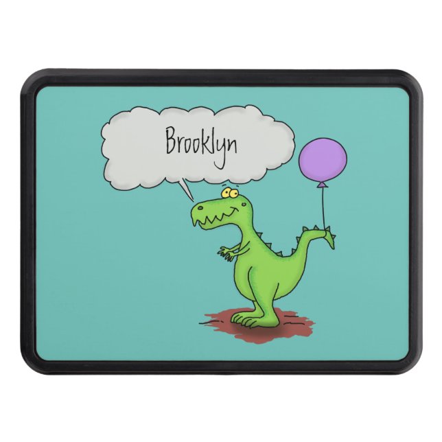 Grönt för att andas lustig drake tecknad dragkroksskydd (Framsidan)