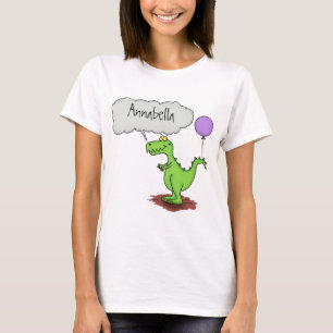 Grönt för att andas lustig drake tecknad t shirt