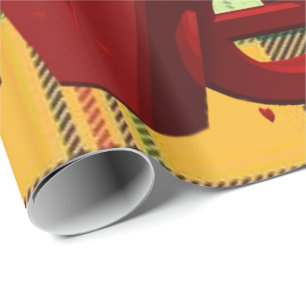 Grönt för automatisk radbrytning av Papper Nalle h Presentpapper