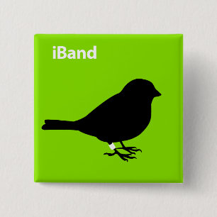 Grönt för band knapp