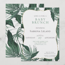 Grönt för barnskor för Tropical Löv Brunch