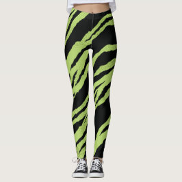 Grönt för bengöringstiger leggings