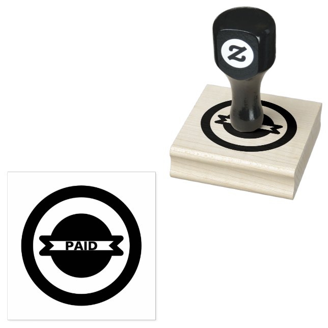 Grönt för betalat Anpassningsbar för Office Accoun Stämpel (Stämplad)