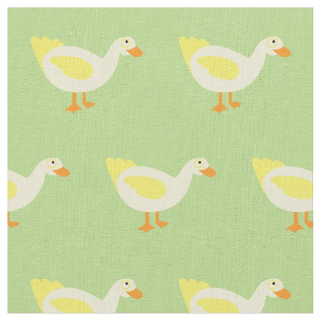 Grönt för Bleken Cute Anka Kid Baby Nursery Tyg (Närbild)