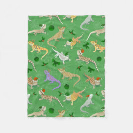 Grönt för böjd Dragon Morph-Helgdag Fleecefilt