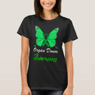 Grönt för broschyr med broschyr om organdonation t shirt
