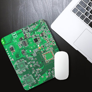 Grönt för Computer Geek Circuit Board Musmatta