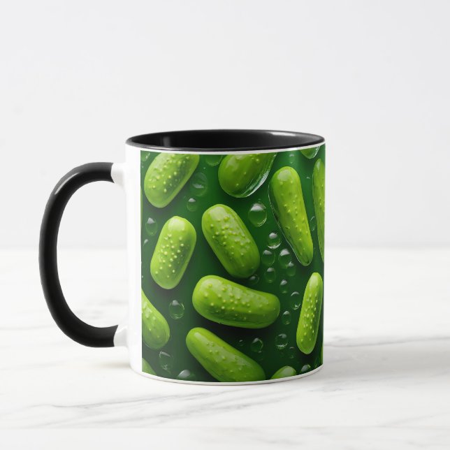Grönt för Coola av frukt och grönsaker, färsk gurk Mugg (Vänster)