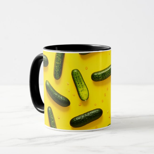 Grönt för Coola av frukt och grönsaker, färsk gurk Mugg (Framsida vänster)