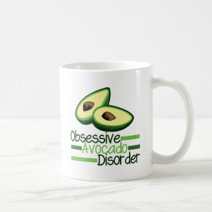 Grönt för Coola av överdriven avokado Kaffemugg