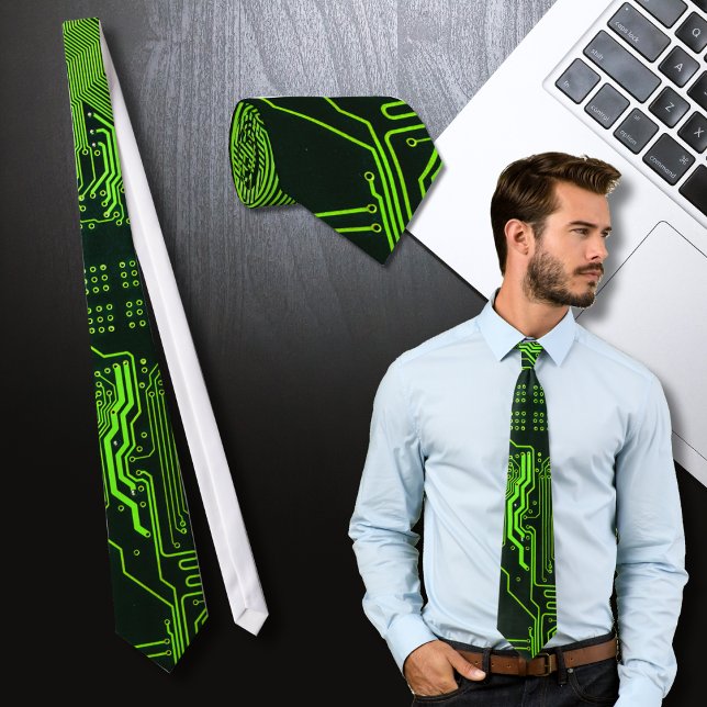 Grönt för coolans datorkretskort slips (Skapare uppladdad)