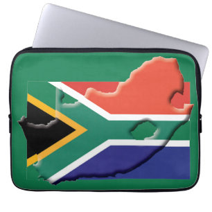 GRÖNT för den patriotiska datorn Flagga i SYDH AFR Laptop Fodral