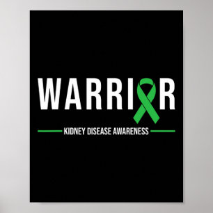 Grönt för Disease Awareness Warrior Recovery Poster