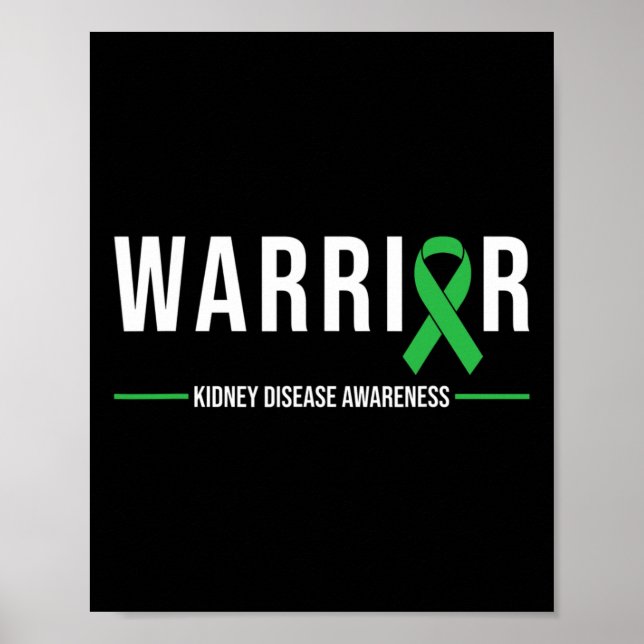Grönt för Disease Awareness Warrior Recovery Poster (Framsidan)