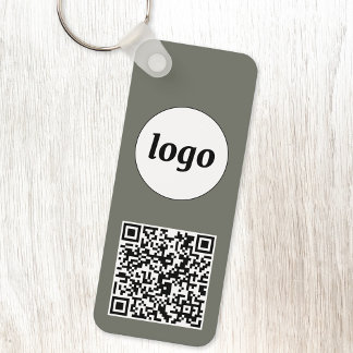 Grönt för enkel Logotyp QR-kod för Business Sage Nyckelring