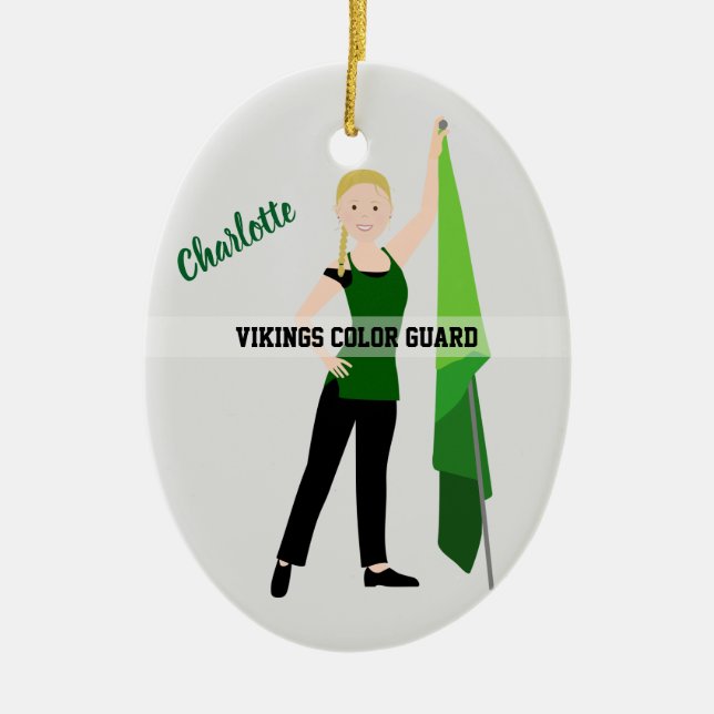 Grönt för Färg-skydd, broms och svart Julgransprydnad Keramik (Framsidan)