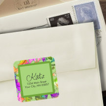 Grönt för färgad returadress-skademask