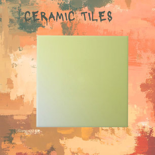 Grönt för fast kelatin Ombre Ceramic Tile Kakelplatta