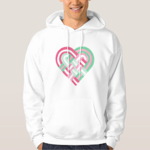 Grönt för Flagga av Rosa av av vävnader Heart Abr Hoodie