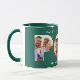 Grönt för flerfotomodern typografi av elegant mugg