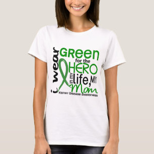 Grönt för för mammanjure för hjälte 2 sjukdom t-shirt