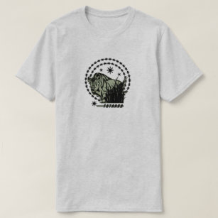 Grönt för för Tatanka Sol-Amerikan buffel/Bison T Shirt