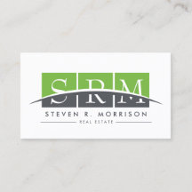 Grönt för formaterad monogram Professionell för fö